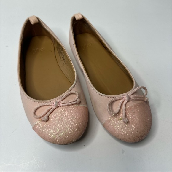 Gap Kids Girls Pink Flats, US 11, Sparkles - Picture 1 of 5